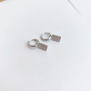 Arito Charm Rectángulo Plateado