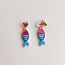Pendientes Pez Corazón Metacrilato