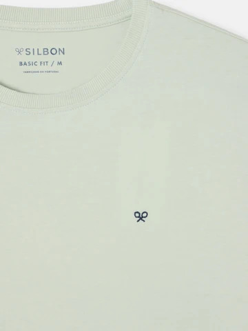 Camiseta Clásica Minilogo Verde Claro - Silbon