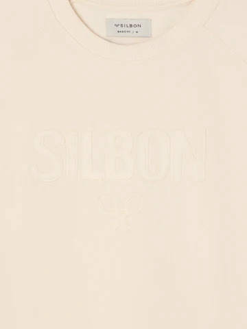 Sudadera Ranglan Silbon Patch Crema - Silbon
