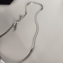 Collar Cadena Trenzada Plateado