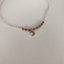 Collar Cuerda Macramé Buganvilla Luna (Dorado)