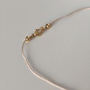 Collar Cuerda Macramé Buganvilla Luna (Dorado)