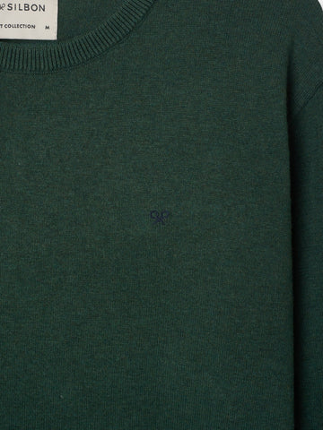 Jersey Cuello Redondo Verde Oscuro - Silbon