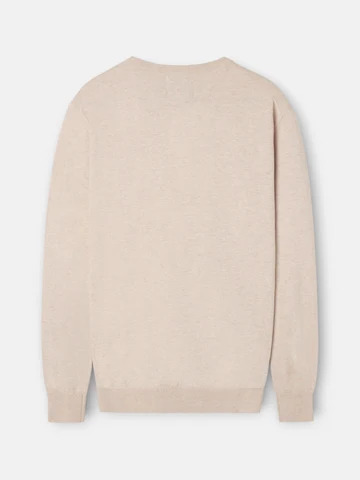 Jersey Cuello Redondo Beige Claro - Silbon