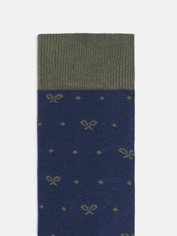 Calcetín Motivos Lunares Verde - Silbon