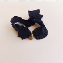 Pulsera Cinta Volante Negro Destello (Dorado)