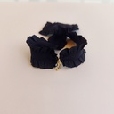 Pulsera Cinta Volante Negro Destello (Dorado)