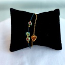 Pulsera Doble Heart (Dorado)