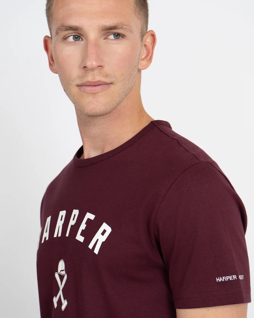 Camiseta New England Rich Burgundy - Harper &amp; Neyer