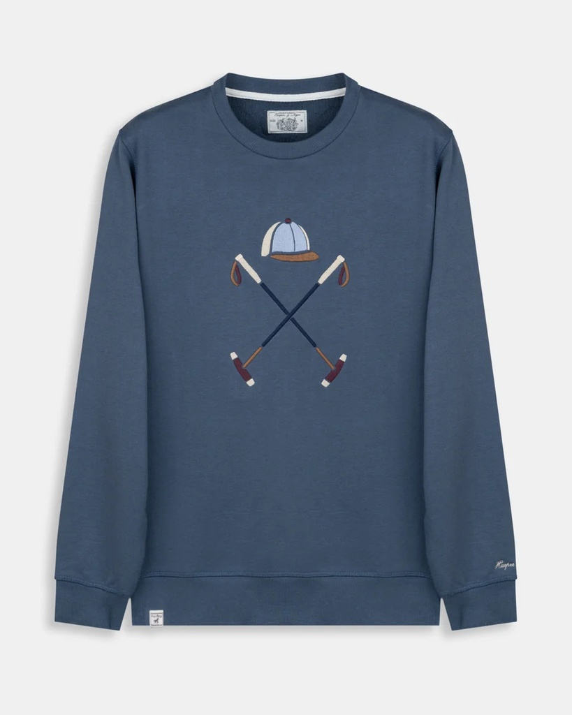 Sudadera Crew-Neck Heritage Blue Tide -  Harper &amp; Neyer