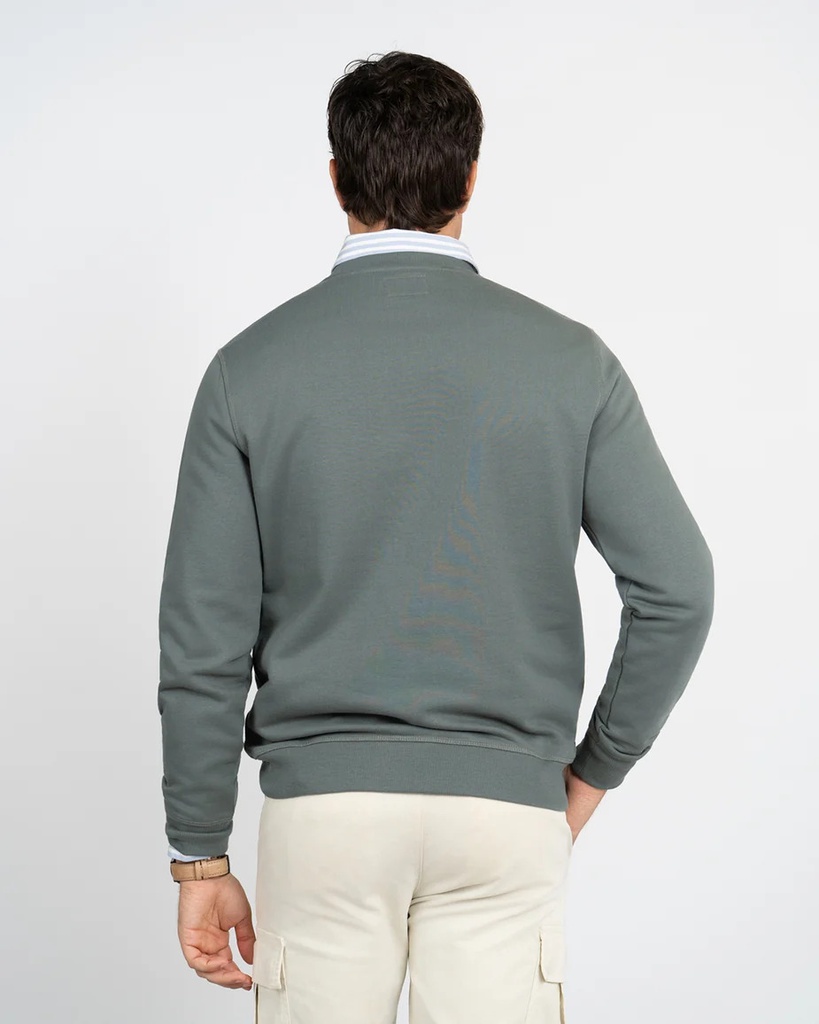 Sudadera Crew-Neck Heritage Green Mosswood -  Harper &amp; Neyer
