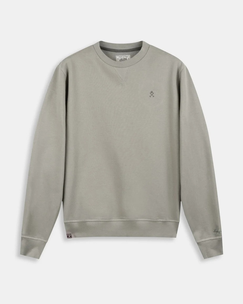 Sudadera Crew-Neck Monogram English Moss -  Harper &amp; Neyer