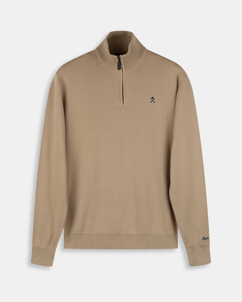 Jersey Zipper Golden Sand - Harper &amp; Neyer