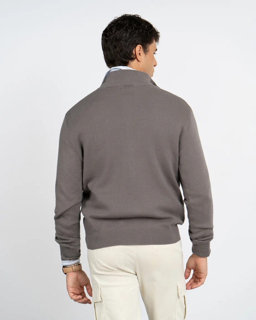 Jersey Zipper Gray Ember - Harper &amp; Neyer