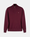 Jersey Zipper Rich Burgundy - Harper &amp; Neyer