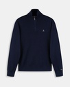 Jersey Zipper Navy Blue - Harper &amp; Neyer