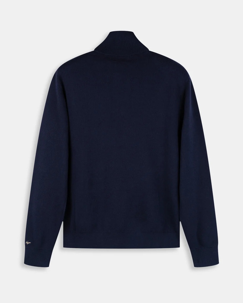 Jersey Zipper Navy Blue - Harper &amp; Neyer
