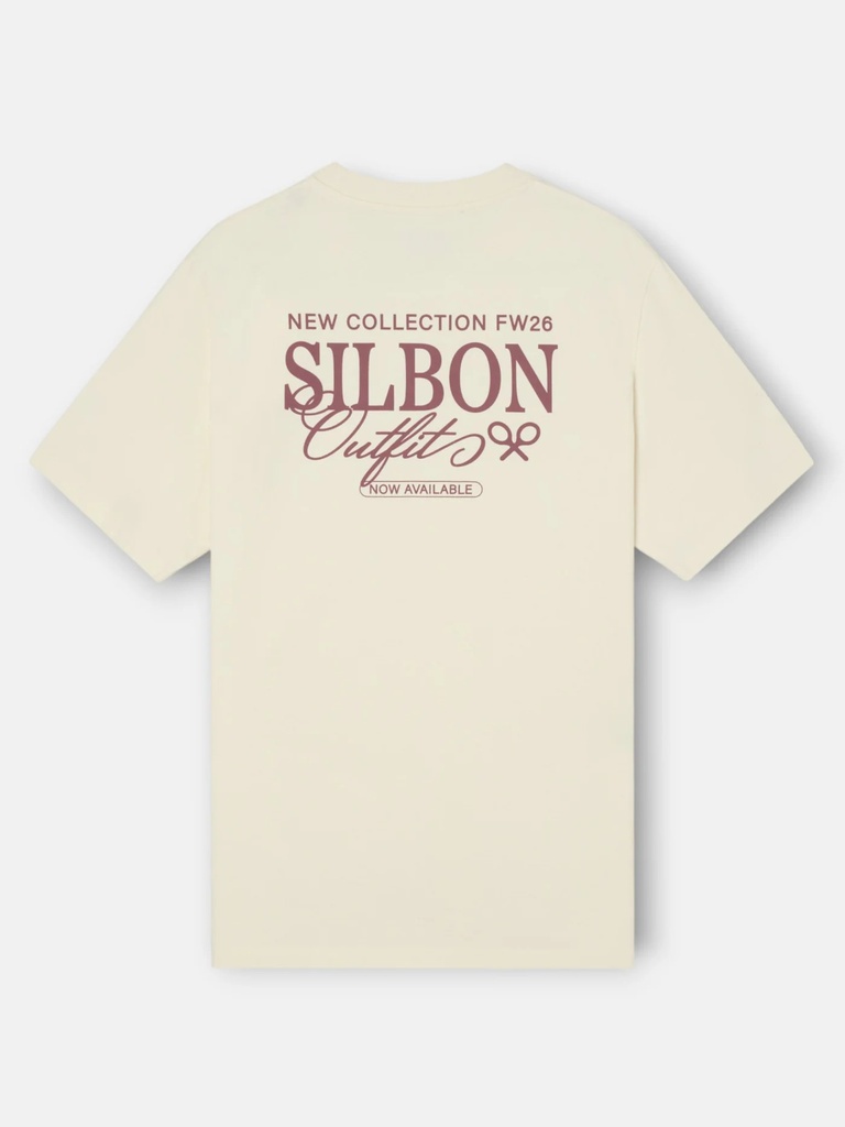 Camiseta Silbon Outfits Crema - Silbon