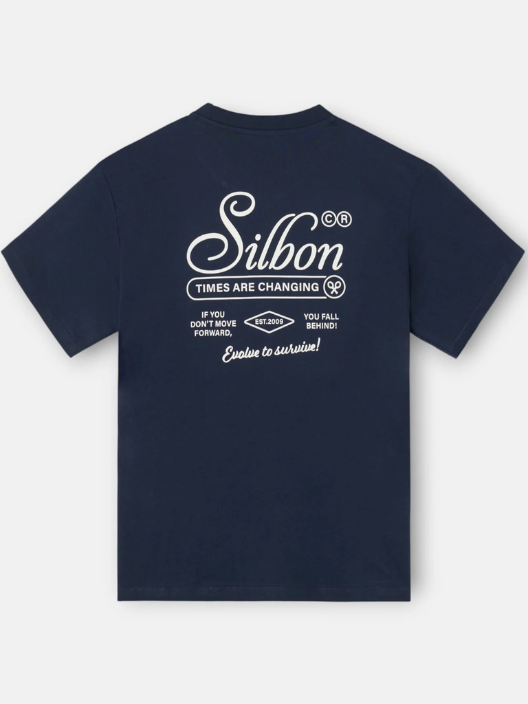 Camiseta Special Fit Evolve To Survive Azul Marino - Silbon