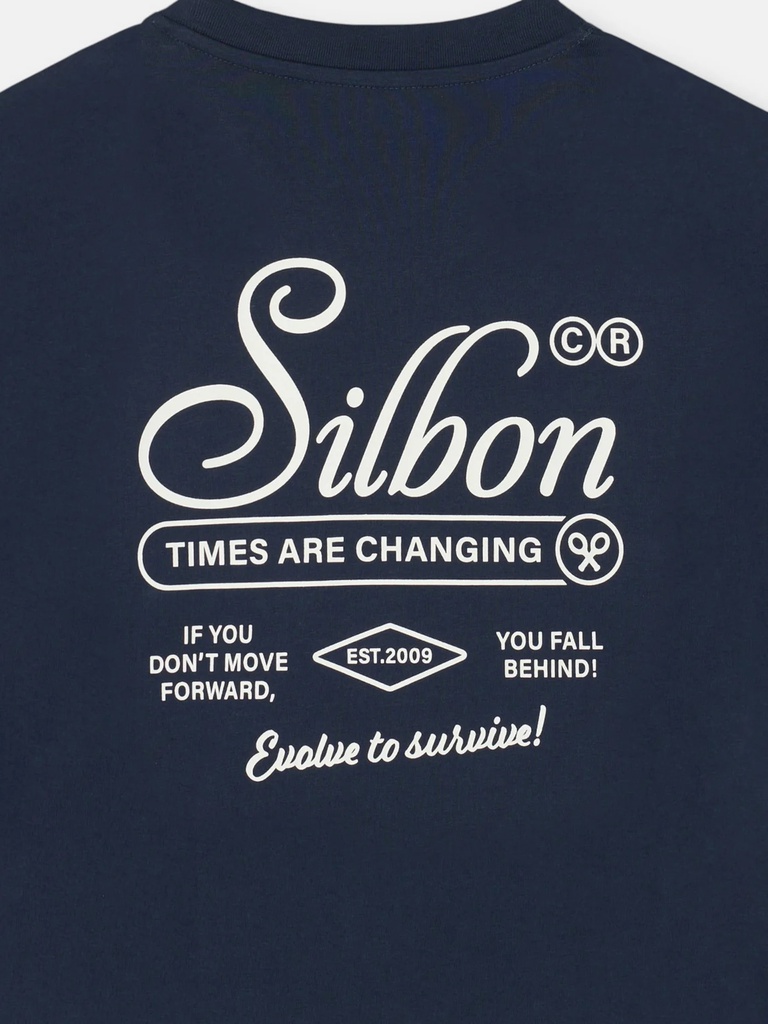 Camiseta Special Fit Evolve To Survive Azul Marino - Silbon