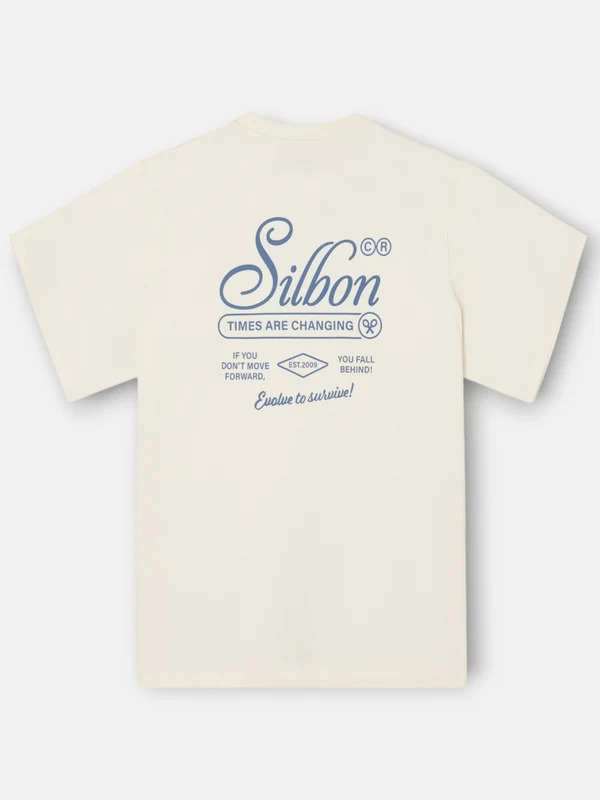 Camiseta Special Fit Evolve To Survive Crema - Silbon