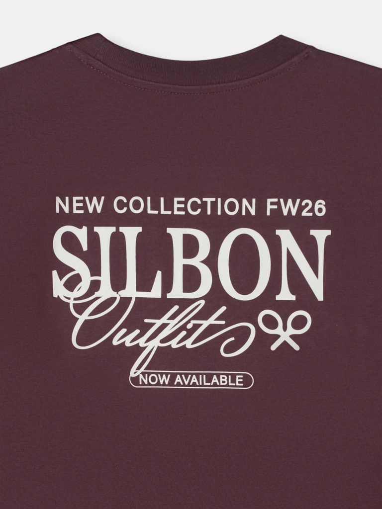 Camiseta Silbon Outfits Burdeos - Silbon