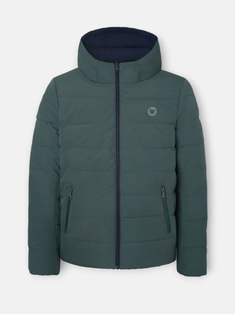 Abrigo Técnico Reversible Azul Marino Verde - Silbon