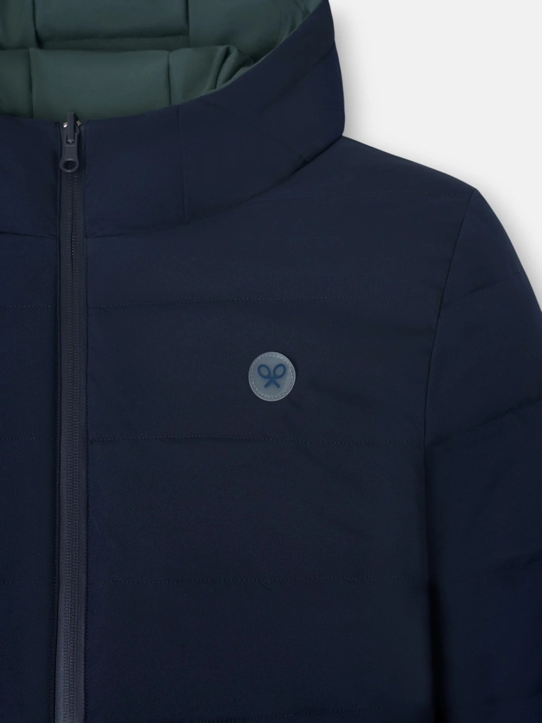 Abrigo Técnico Reversible Azul Marino Verde - Silbon
