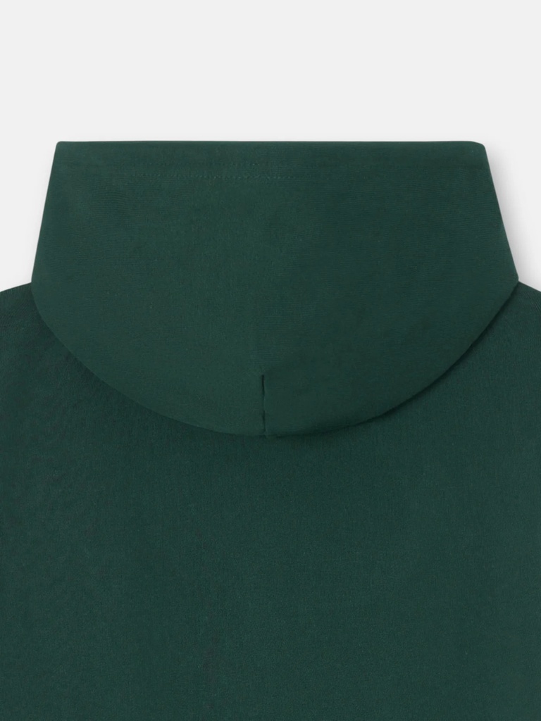Sudadera Capucha Relaxed Franjas Verde Oscuro - Silbon