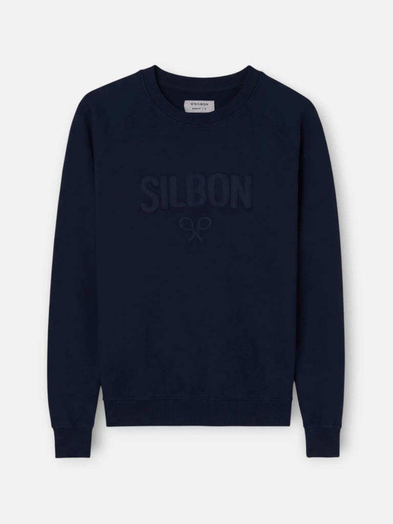 Sudadera Ranglan Silbon Patch Azul Marino - Silbon