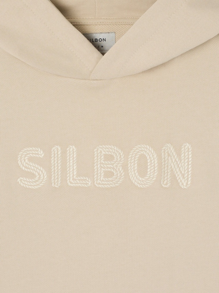 Sudadera Capucha Cuerda Beige - Silbon