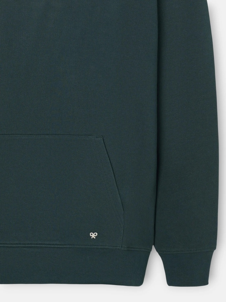Sudadera Capucha Cuerda Verde Oscuro - Silbon