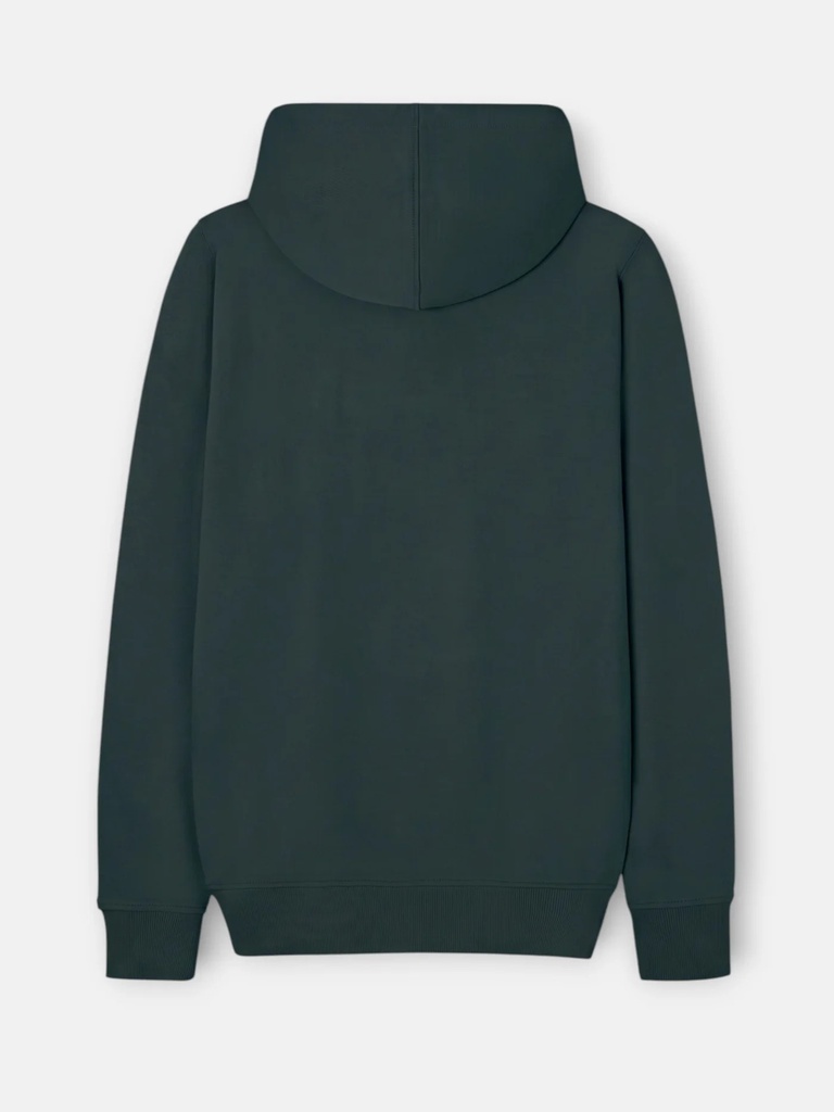 Sudadera Capucha Cuerda Verde Oscuro - Silbon