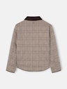 Parka Corta Acolchada Cuadros Marrones - Silbon