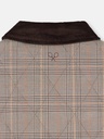 Parka Corta Acolchada Cuadros Marrones - Silbon