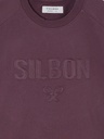 Sudadera Ranglan Silbon Patch Burdeos - Silbon