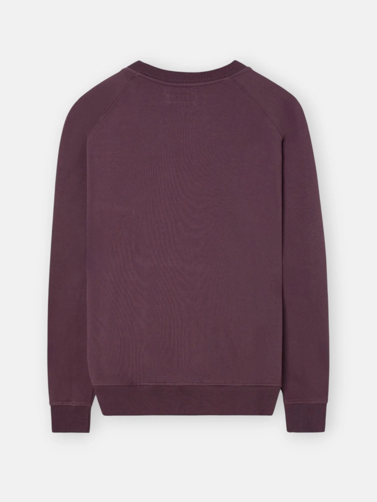 Sudadera Ranglan Silbon Patch Burdeos - Silbon