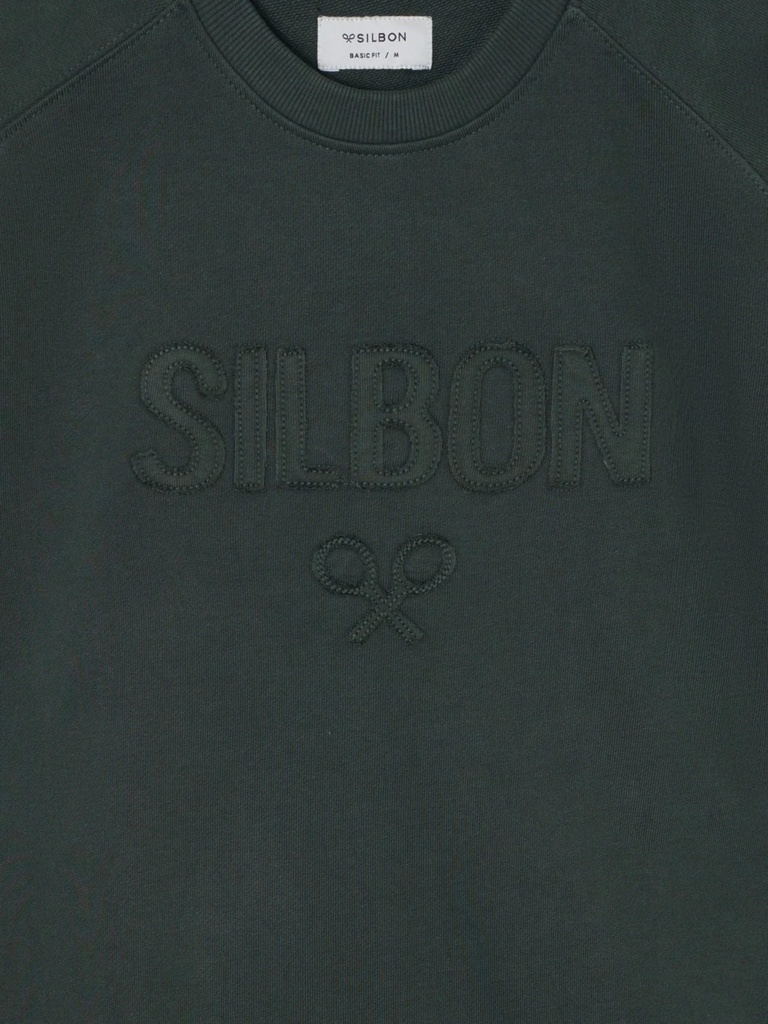 Sudadera Ranglan Silbon Patch Khaki - Silbon