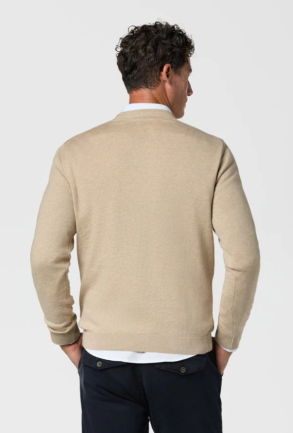 Jersey Redondo Beige Melange - Williot