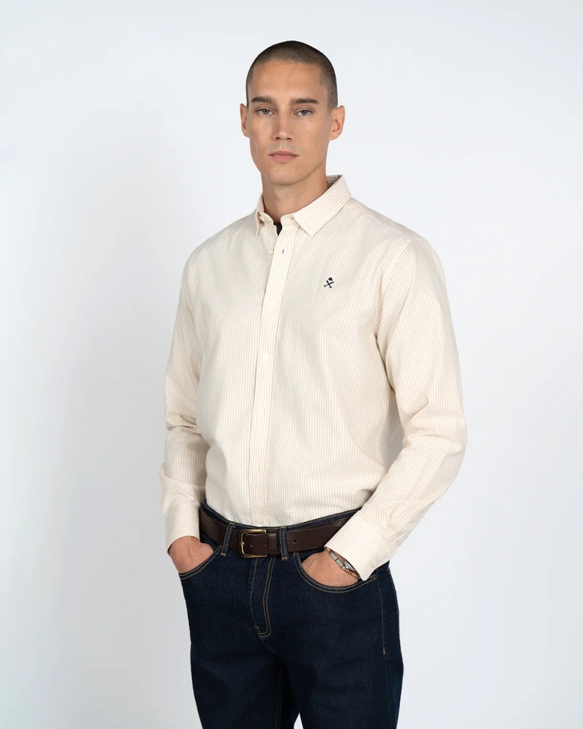 Camisa Rayas Mediterráneo Golden Sand - Harper &amp; Neyer