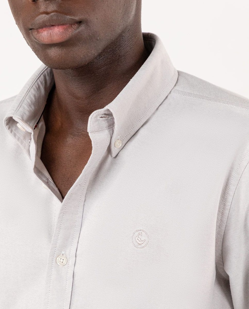 Camisa Lisa Oxford Beige - El Ganso