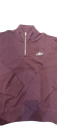 Sudadera Relaxed Fit Media Cremallera Burdeos - Silbon