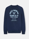 Sudadera Ranglan Free Nomad Azul Marinio - Silbon