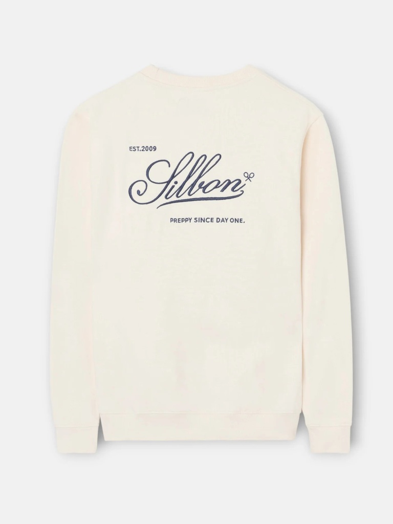 Sudadera Silbon Preppy Crema - Silbon