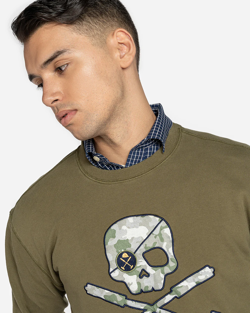 Sudadera Skull Verde Harper