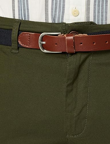 Pantalón Chino Verde Botella Slim - Selected