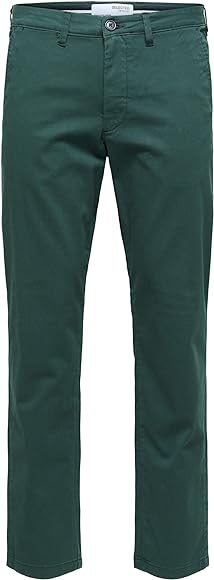 Pantalón Chino Verde Botella Slim (Scarab) - Selected