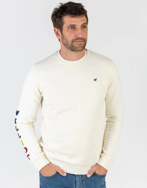 Sudadera Wiliot Tejido Toalla Crema