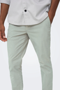 Pantalón Chino Croped Gris (Limestone) - Only and Sons